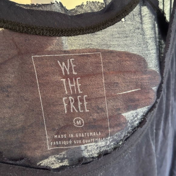 We The Free Navy Sheer Coverup Top - Picture 3 of 5